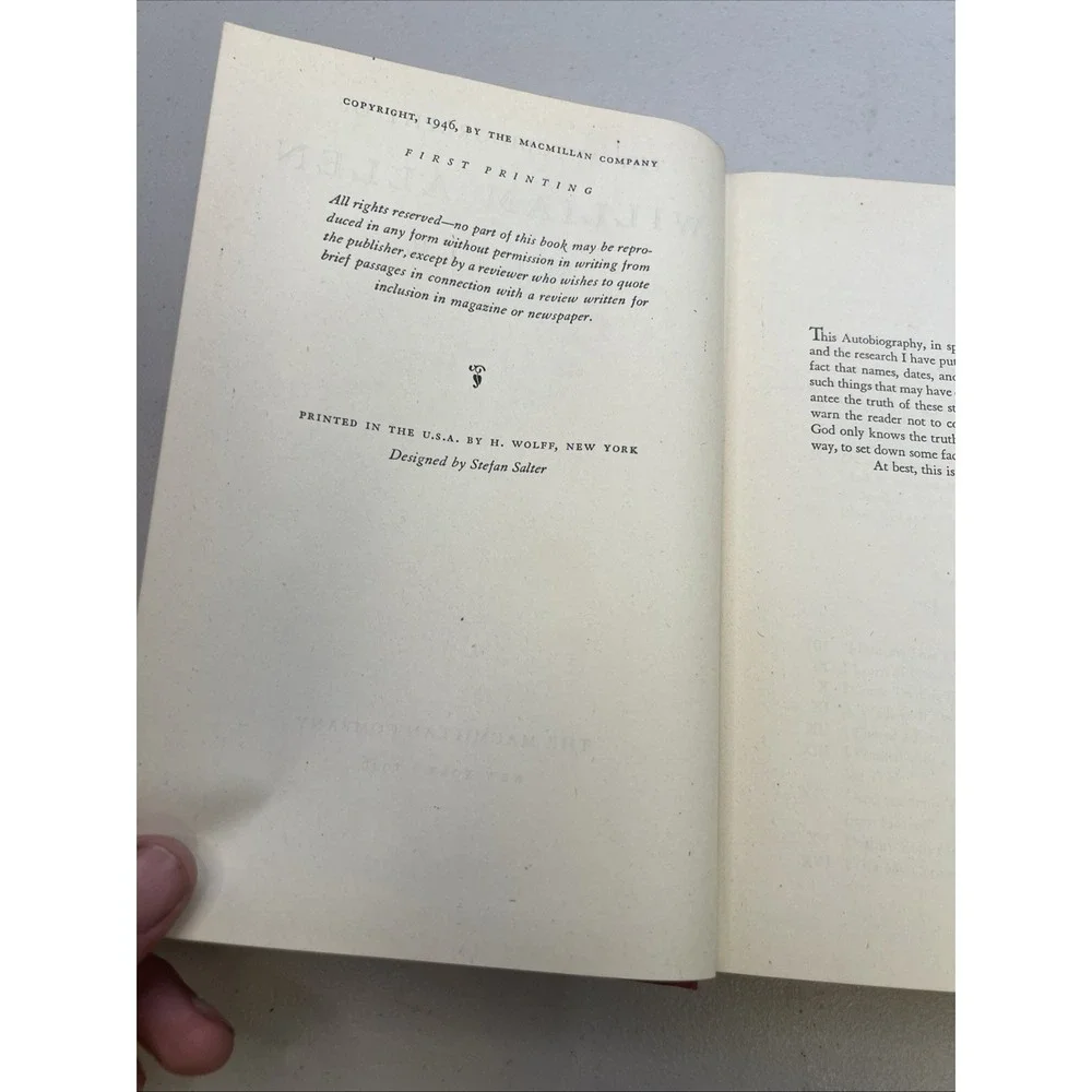 The Autobiography of‎ William Allen White 1946 Hardcover-pamphlet
